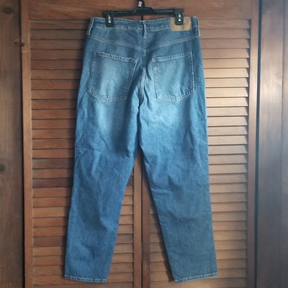 H&M &Denim ultra high waist mom jeans size 12 - Picture 2 of 2